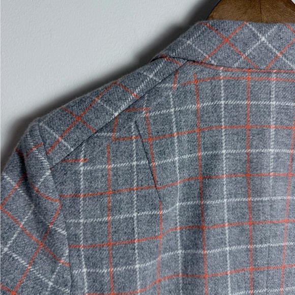 rag & bone Gray and Red Plaid Blazer - Picture 4 of 16